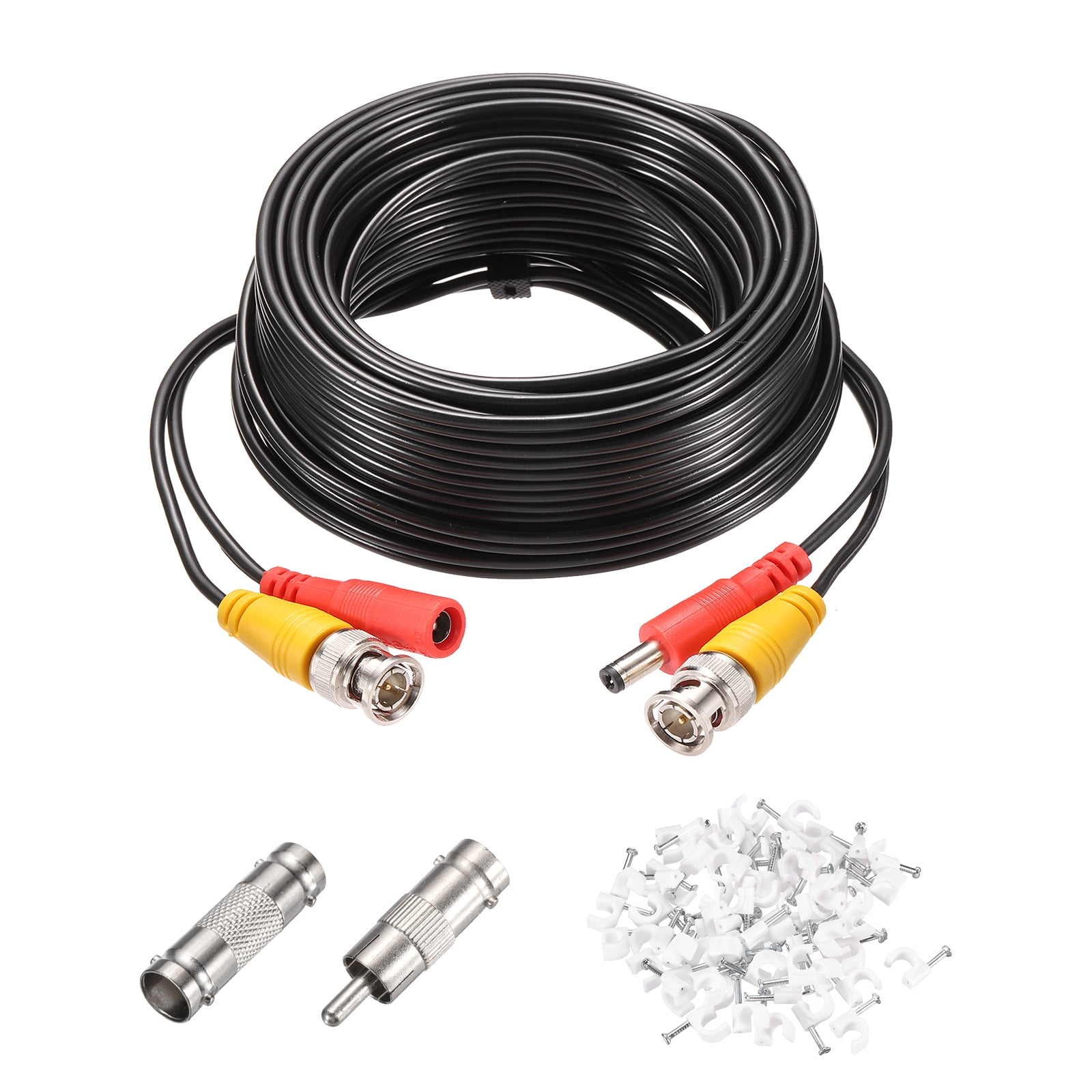 BNC Video Power Cable,10m/33ft All-in-One Security Camera Wire,1 Set ...