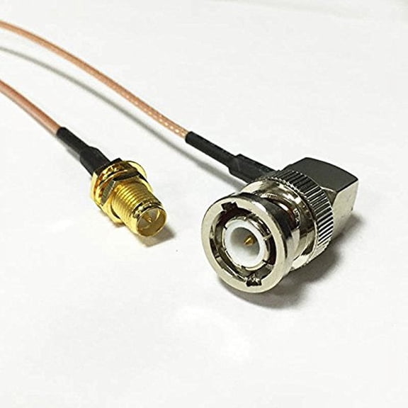 BNC male RA to RP SMA female RF coax cable RG-178 RG178 15cm 6" CCTV radio NEW Good Quality Fast USA Shipping