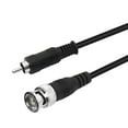 BNC to RCA Adapter Cable RCA Male to BNC Male 75 Ohm Coaxial Composite