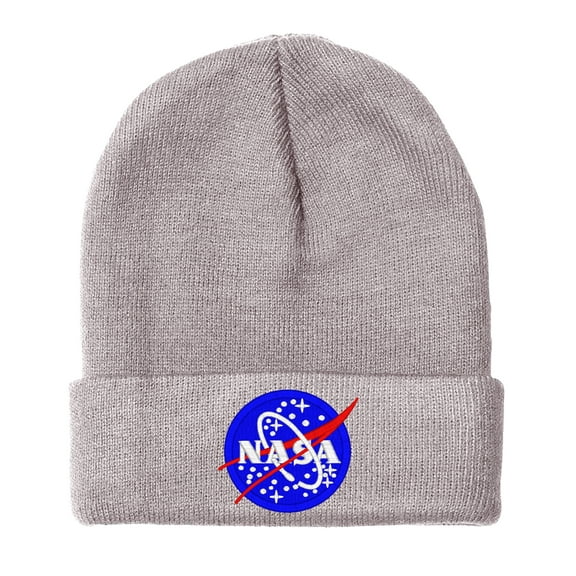 BNE Embroidered Lunar NASA, Embroidered Warm Winter Beanie NASA-EM-0019-Gray