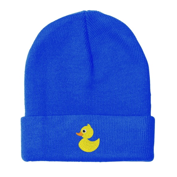 BNE Embroidered Rubber Duck Beanie for Men and Women Hat-RubberDuck-EM-0018-Royal