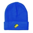 thumbnail image 1 of BNE Embroidered Taco Beanie for Men and Women Hat-EM-0017-Royal, 1 of 1