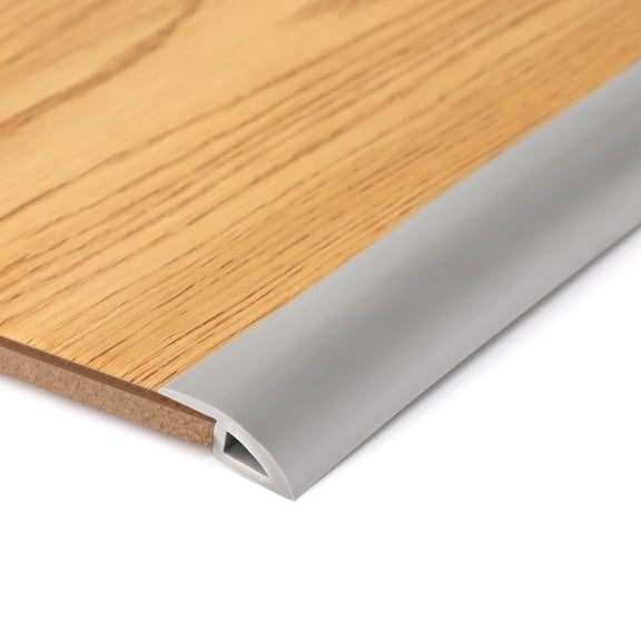 BNELL Carpet & Floor Edging Trim Strip Suitable for Threshold Height Less Than 10mm (20FT_Grey)