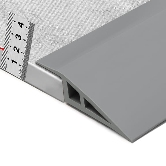 BNELL Carpet & Floor Edging Trim Strip Threshold Transitions Suitable for Threshold Height Less Than 15mm (6.56FT_Grey)