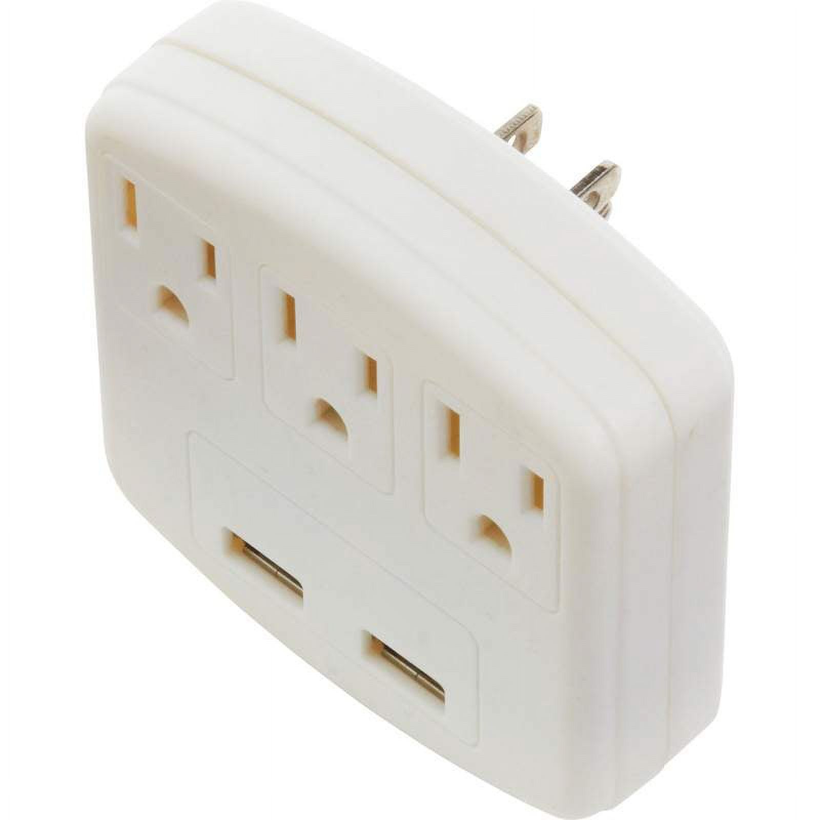 BNFUSA ELUSBPLG 3 Port AC Outlet & 2 USB Port Adapter