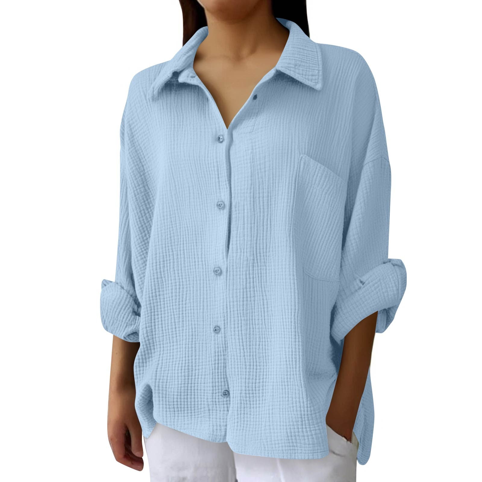 BNI Women #39 s Casual V Neck 3/4 Sleeve Blouse Button Up Comfortable BNI Women #39 s Casual V Neck 3/4 Sleeve Blouse Button Up Comfortable