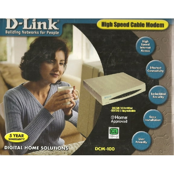 BNIB D-Link DCM-100 High Speed Cable Modem