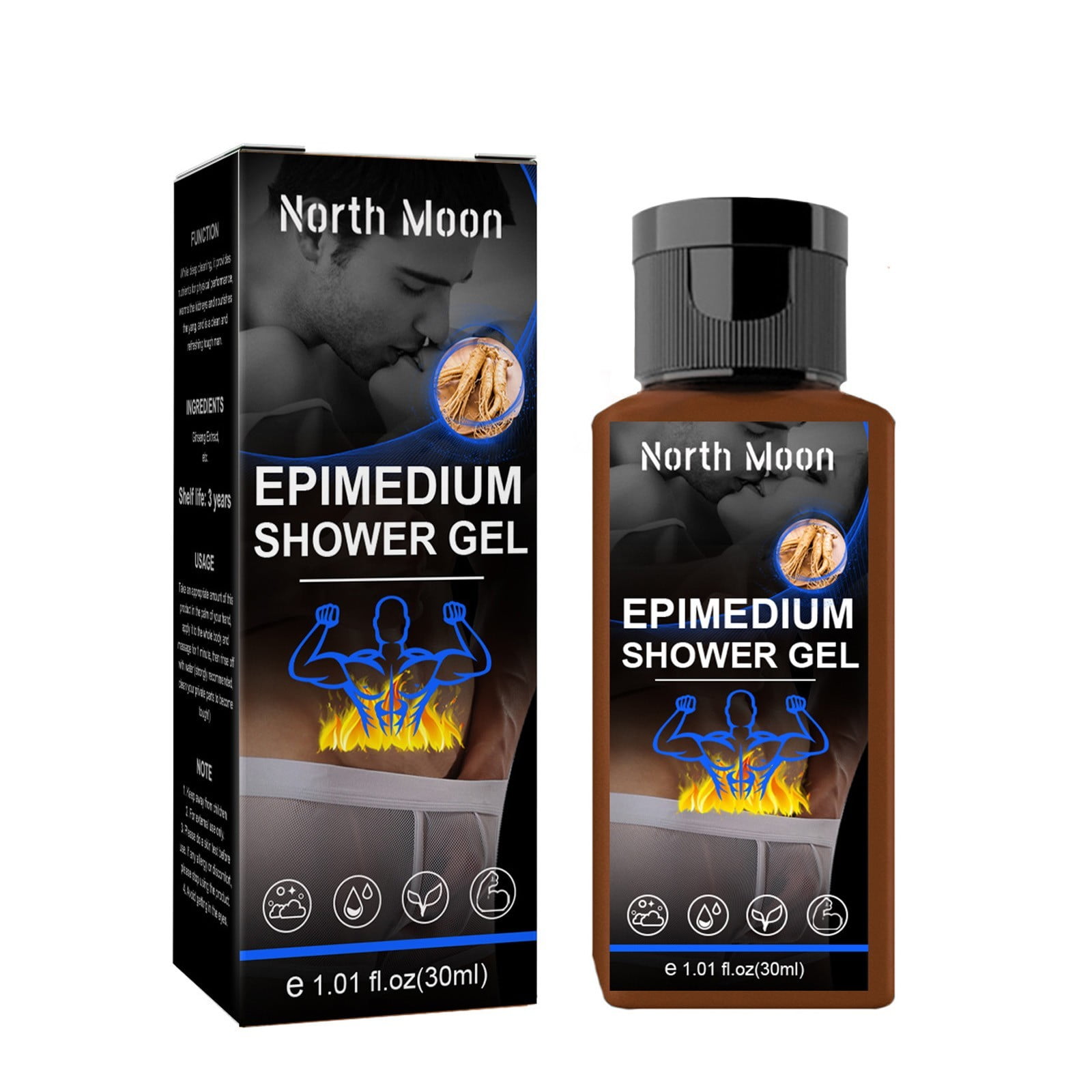 BNIXIREN Epimedium Men'S Shower Gel Body Odor And Peculiar Smell