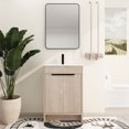thumbnail image 1 of BNK 24 Inch Freestanding Bathroom Vanity with White Ceramic Sink, Modern Floor Standing Bathroom Vanity Set, Single Bathroom Vanity and Sink Combo, with 2 Doors, 1 of 9