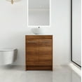 thumbnail image 1 of BNK 24 Inch Freestanding Bathroom Vanity with White Ceramic Sink, Modern Floor Standing Bathroom Vanity Set, Single Bathroom Vanity and Sink Combo, with 2 Doors, 1 of 9