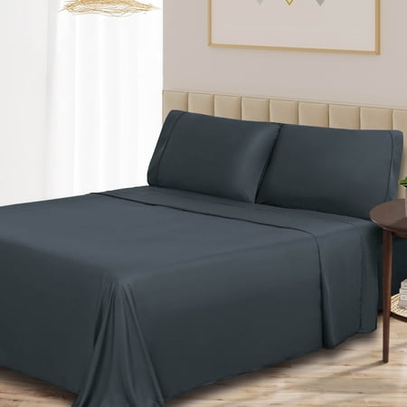 BNM 300 TC Rayon From Bamboo Sheet Set, Full, Charcoal