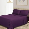 thumbnail image 1 of BNM 300 TC Rayon From Bamboo Sheet Set, Full, Purple, 1 of 6