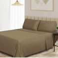 thumbnail image 1 of BNM 300 TC Rayon From Bamboo Sheet Set, Full, Taupe, 1 of 6