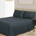 thumbnail image 1 of BNM 300 TC Rayon From Bamboo Sheet Set, King, Charcoal, 1 of 6