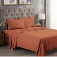 thumbnail image 1 of BNM Egyptian Cotton 300 Thread Count Sheet Set, California King, Pumpkin, 1 of 10