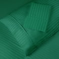 thumbnail image 1 of BNM 300 Thread Count Egyptian Cotton Stripe Pillowcase Set King, Hunter Green, 1 of 5