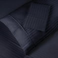 thumbnail image 1 of BNM 300 Thread Count Egyptian Cotton Stripe Pillowcase Set King, Navy Blue, 1 of 5