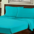 thumbnail image 1 of BNM 800 TC Cotton Blend Bed Sheet Set, Split King, Teal, 1 of 5
