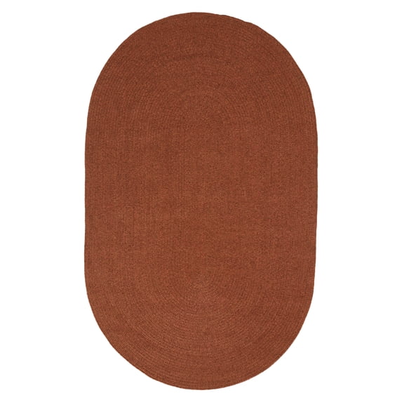 BNM Bohemian Indoor/ Outdoor Solid Rug, 4' x 6', Brick