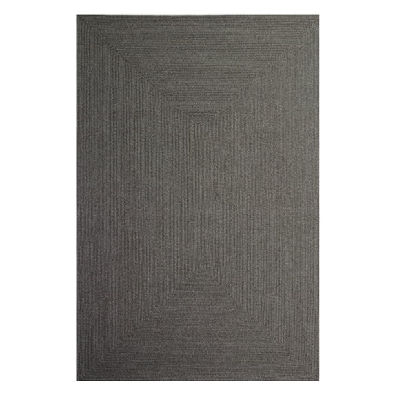 BNM Bohemian Indoor/ Outdoor Solid Rug, 4' x 6', Canvas