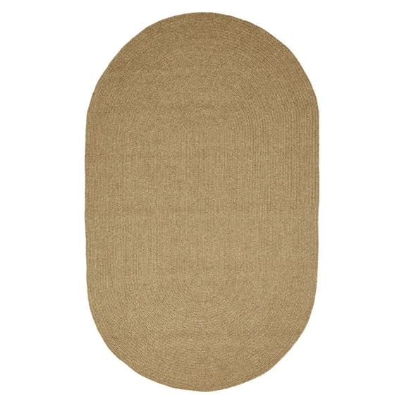 BNM Bohemian Indoor/ Outdoor Solid Rug, 5' x 8', Latte