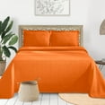 thumbnail image 1 of BNM Breathable Fleur De Lis Cotton Bedspread Set with Trendy Colors, 1 of 7