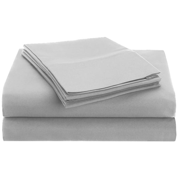 BNM Brushed Microfiber Sheet Set, Full, Chrome
