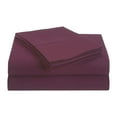 thumbnail image 1 of BNM Brushed Microfiber Sheet Set, Full, Plum, 1 of 2
