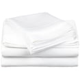 thumbnail image 1 of BNM Brushed Microfiber Sheet Set, Full, White, 1 of 3