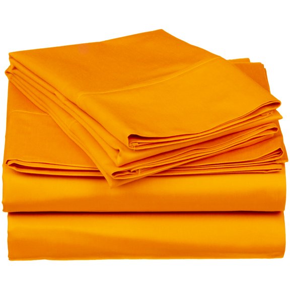 BNM Brushed Microfiber Sheet Set, King, Orange
