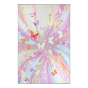 BNM Butterfly Kids Indoor Area Rug, 5' x 7' 6", Apricot