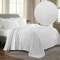 thumbnail image 1 of BNM Cotton 3 Piece Matelasse Bedspread Set, White, Full, 1 of 11