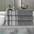 thumbnail image 1 of BNM Cotton Bath Towel Set of 3, Gray, 1 of 11