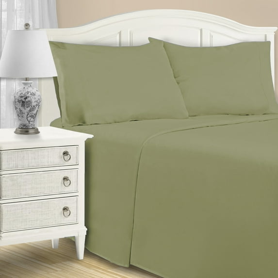 BNM Cotton Blend 4 Sheet Set, Califonia King, Sage