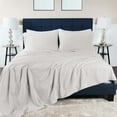 thumbnail image 1 of BNM Cotton Linen Garment Washed Sheet Set, Queen, Silver, 1 of 9