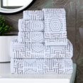 BNM Cotton Modern 6 Piece Bathroom Towel Set, Blue - Walmart.com