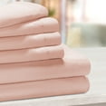 thumbnail image 1 of BNM Deep Pocket Cotton Blend Bed Sheet Set, Full, Blush, 1 of 6