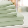 thumbnail image 1 of BNM Deep Pocket Cotton Blend Bed Sheet Set, King, Green, 1 of 6