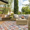 thumbnail image 1 of BNM Diamond Lattice Indoor Outdoor Area Rug, 5' 2" x 7' 2", Cream, 1 of 11