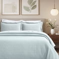 thumbnail image 1 of BNM Diamond Matelasse Cotton Bedspread Set, Full, Sky Blue, 1 of 7