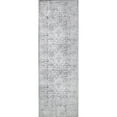 thumbnail image 1 of BNM Distressed Medallion Indoor Area Rug, 2'6" x 7'6", Charcoal, 1 of 6