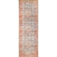 thumbnail image 1 of BNM Distressed Medallion Indoor Area Rug, 2'6" x 7'6", Ruby Red, 1 of 6