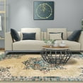 thumbnail image 1 of BNM Distressed Medallion Indoor Area Rug, 4' x 6', Cream, 1 of 5