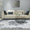 thumbnail image 1 of BNM Distressed Medallion Indoor Area Rug, 4' x 6', Grey, 1 of 5
