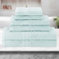 thumbnail image 1 of BNM Eco-Friendly Cotton Assorted Towel 6 Piece Set, Aqua Marine, 1 of 5