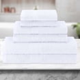thumbnail image 1 of BNM Eco-Friendly Cotton Assorted Towel 6 Piece Set, White, 1 of 5