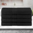 thumbnail image 1 of BNM Eco-Friendly Cotton Bath Towel Set of 4, Black, 1 of 5