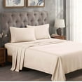 thumbnail image 1 of BNM Egyptian Cotton 300 Thread Count Sheet Set, King, Ivory, 1 of 10