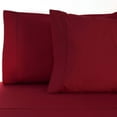 thumbnail image 1 of BNM Egyptian Cotton 530 Thread Count Pillowcases, King, Burgundy, 1 of 5