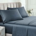 thumbnail image 1 of BNM Egyptian Cotton 850 Thread Count Pillowcase Set of 2, King, Dark Blue, 1 of 4